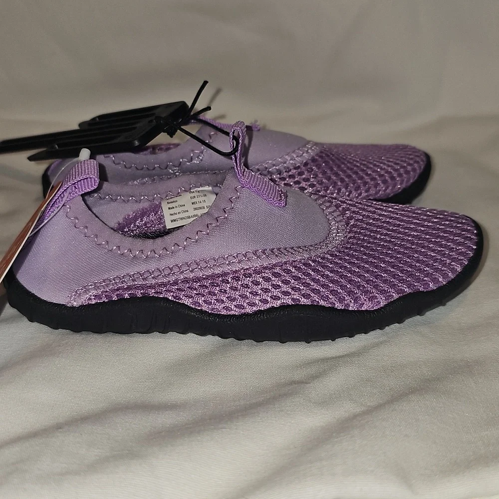 Wonder Nation Toddler Girls Size 7/8 Purple Water Shoe New